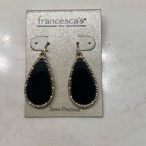Francesca’s black dangle earrings